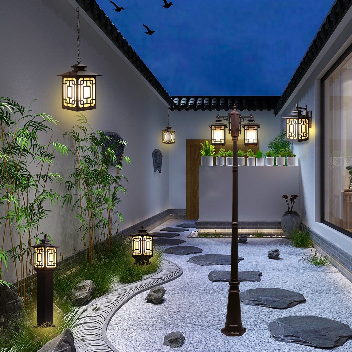 【原创】新中式联排别墅60平米庭院改造设计——小型花园设计参考_哔哩哔哩_bilibili