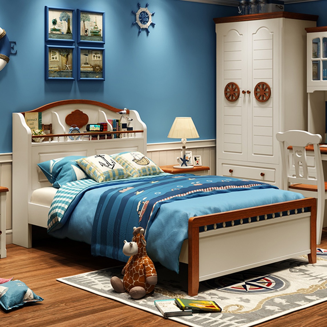 地中海儿童房,给人以洒脱明媚的感觉