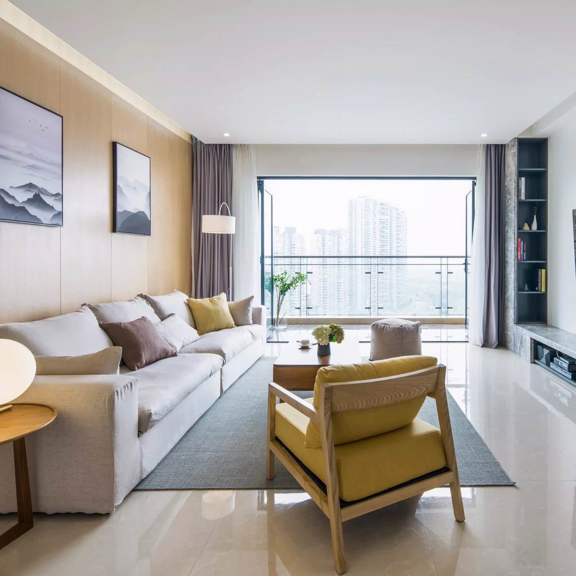 现代客厅,整洁明亮很温暖 - 今日之家设计效果图 - 每平每屋·设计家