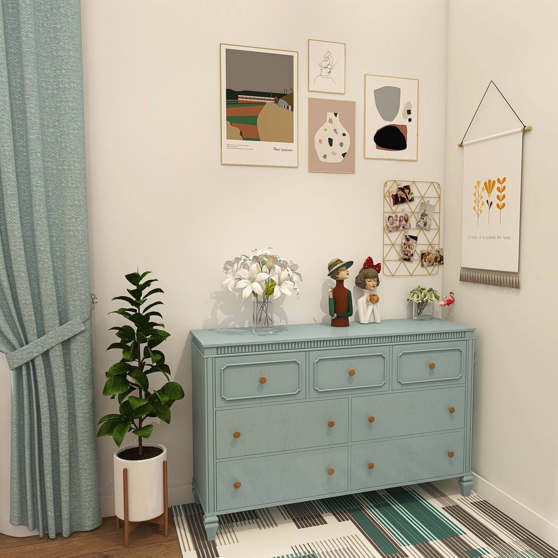 买了他家的七斗柜客厅再也不乱了 - 卡慕伦家居设计设计效果图 - 每平