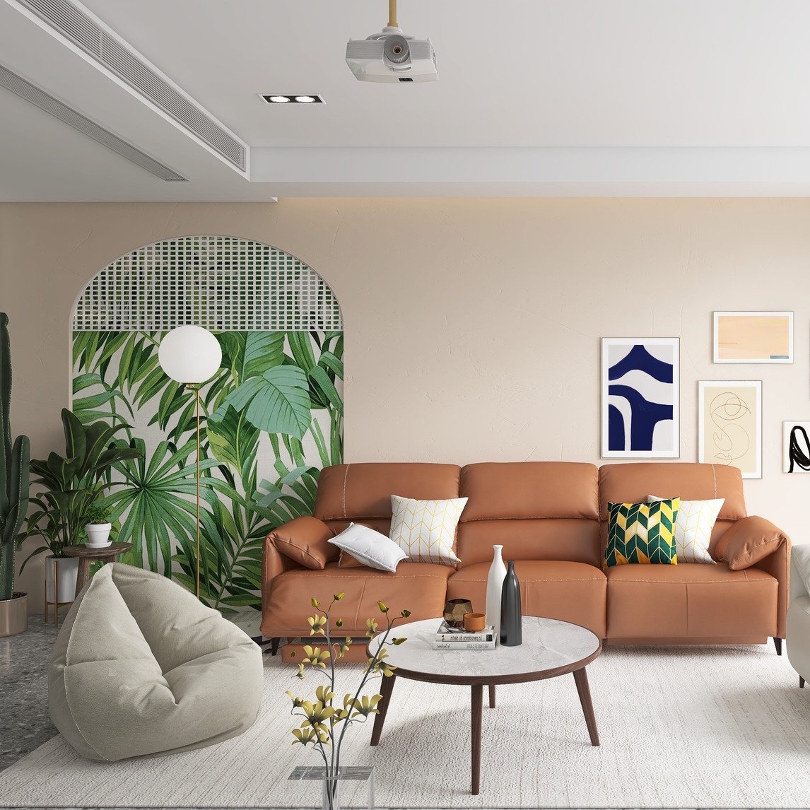 ins风暖色调空间搭配-给你温馨的家 - 软装搭配技巧师设计效果图 - 每