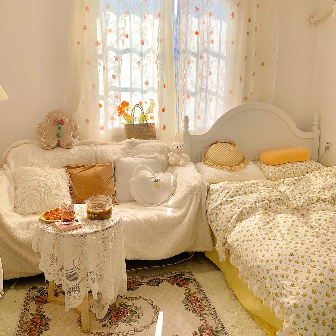 北欧风卧室少女心卧室里好温柔