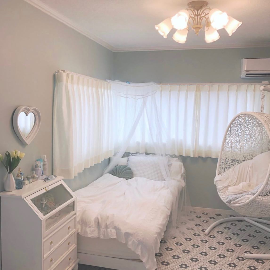 一人居神仙卧室白色梦幻