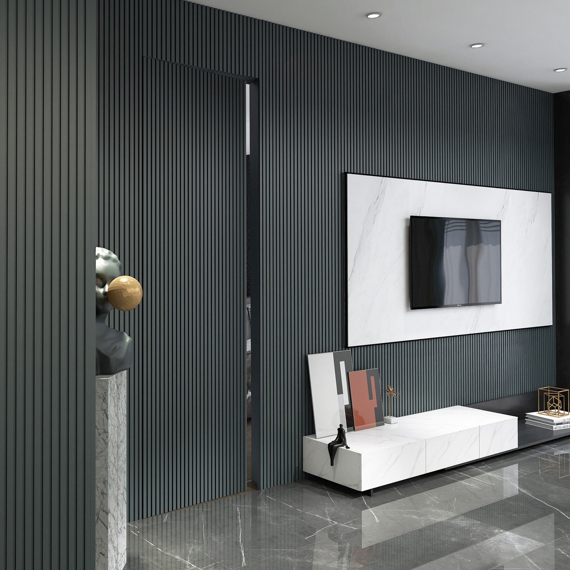 整面格栅护墙板,高级感满分up