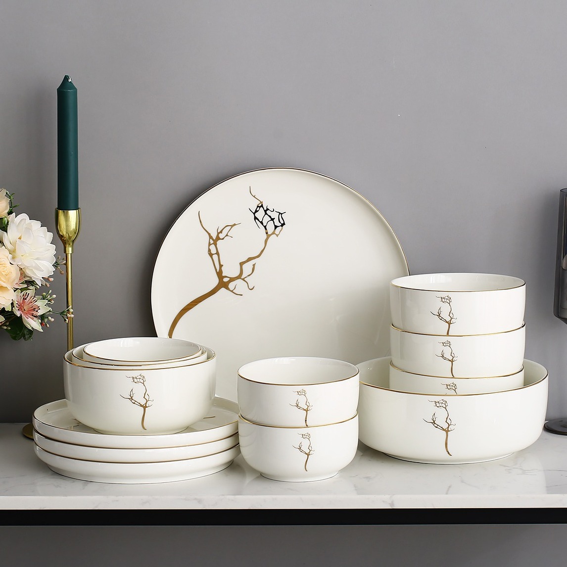 高颜值餐具打造美式轻奢风 - 嘉兰设计效果图 - 每平每屋·设计家