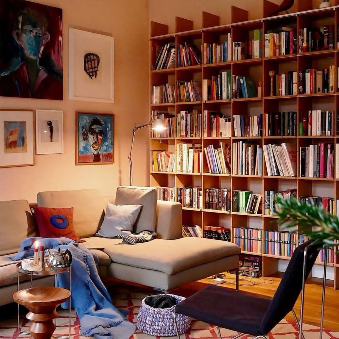 美式客厅,房间的彩色心情