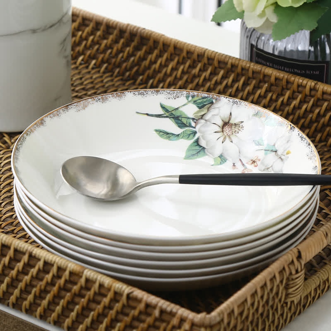 无铅抗菌,创意骨瓷盘