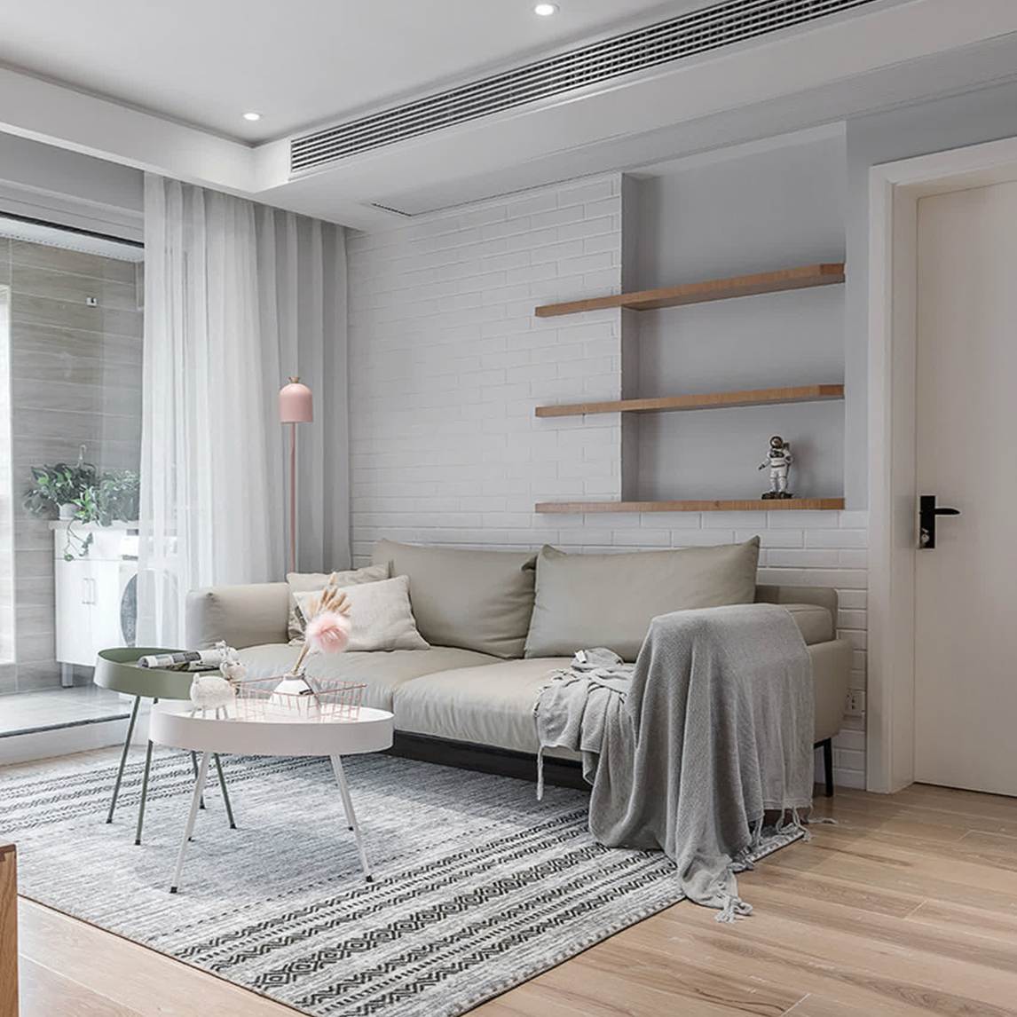 北欧风客厅,将典雅与浪漫融入生活 - 圆梦居家设计设计效果图 - 每平
