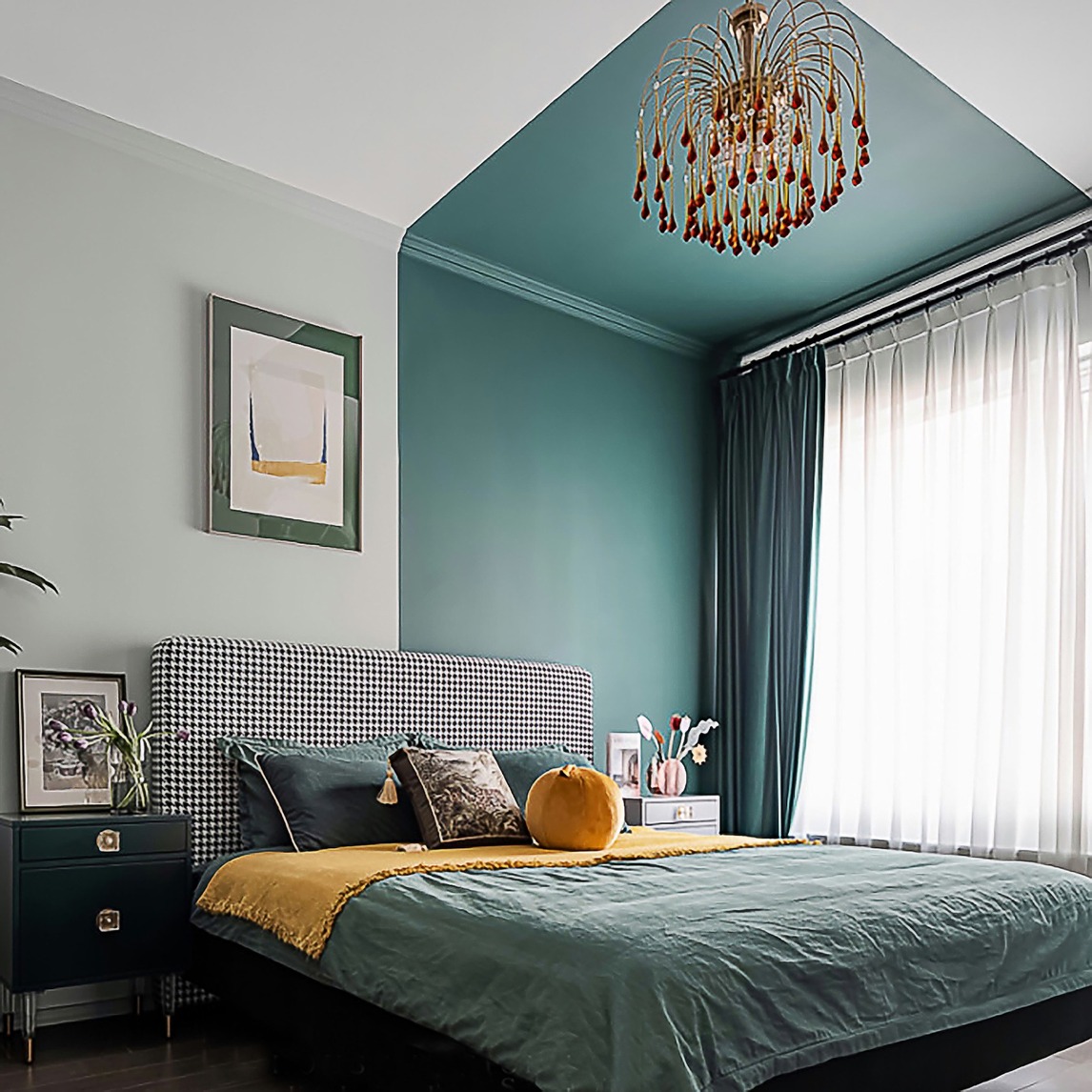 拼色主卧安排上,开始优雅卧室生活