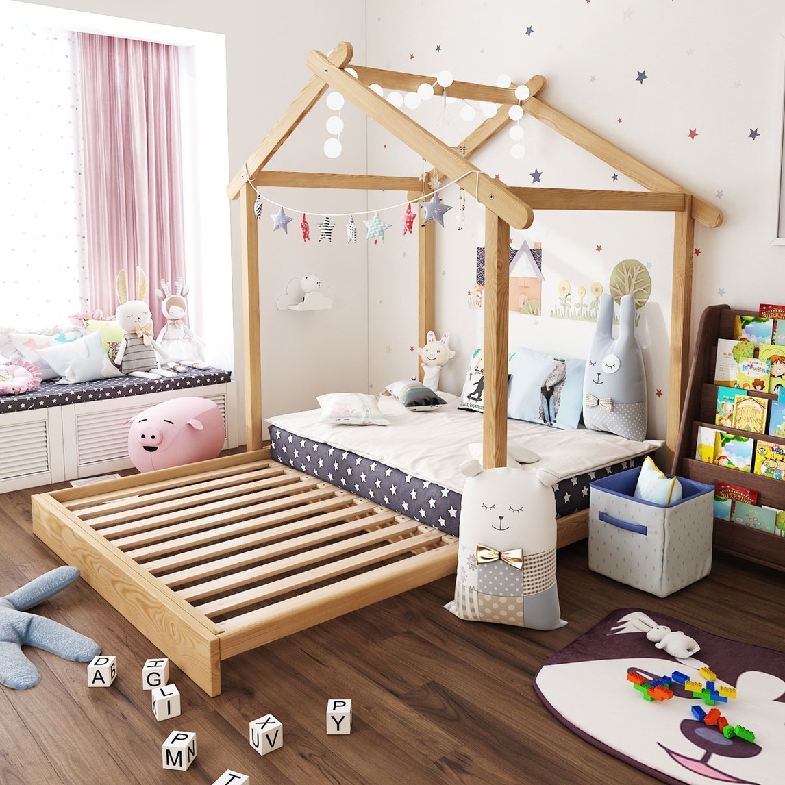 现代简约儿童小房间