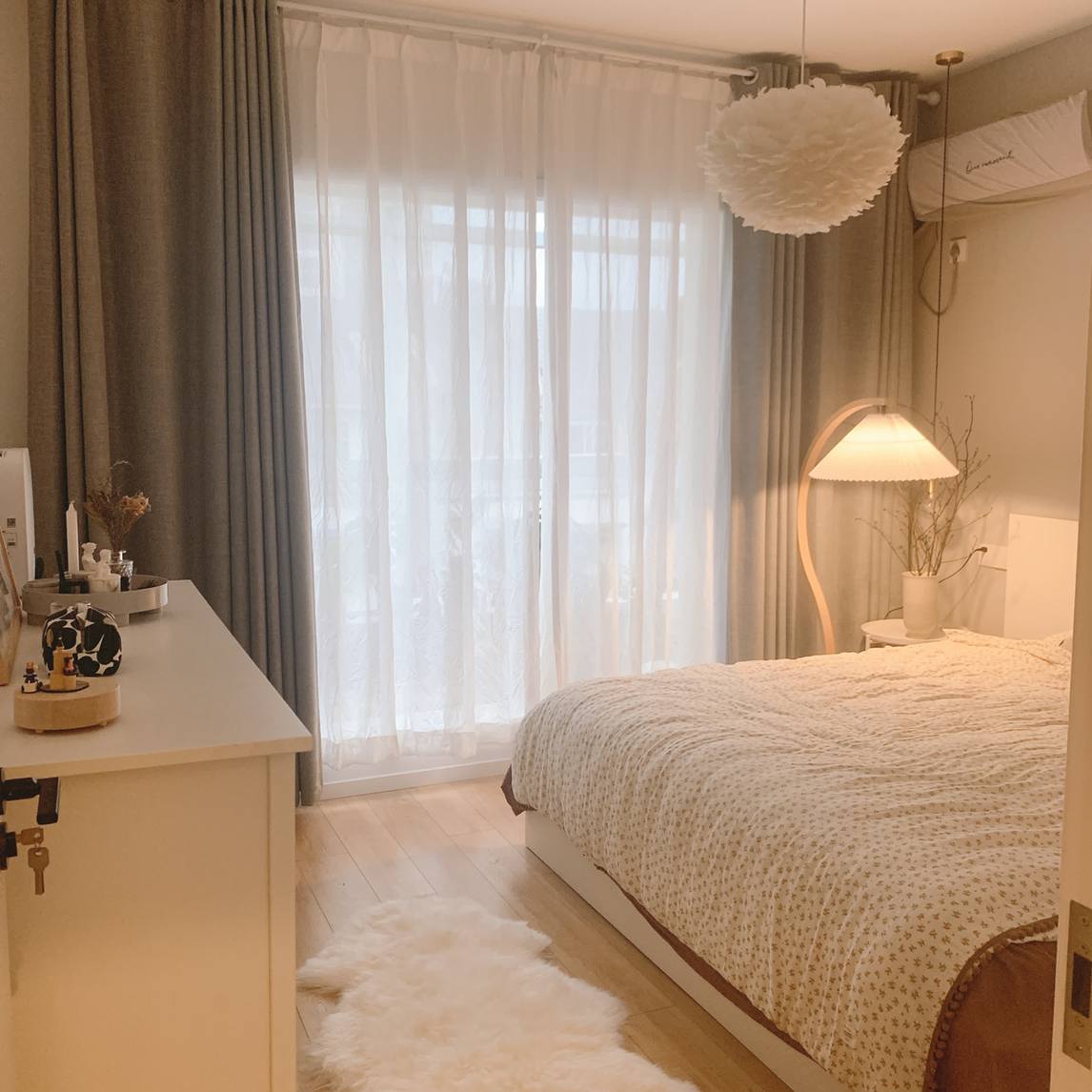 现代简约风设计卧室,温馨可爱