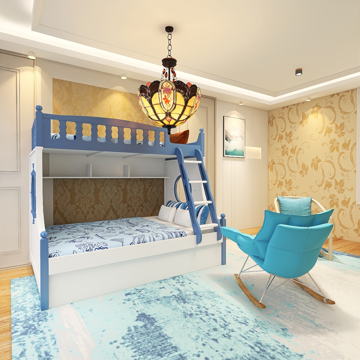 小户型地中海风格儿童房