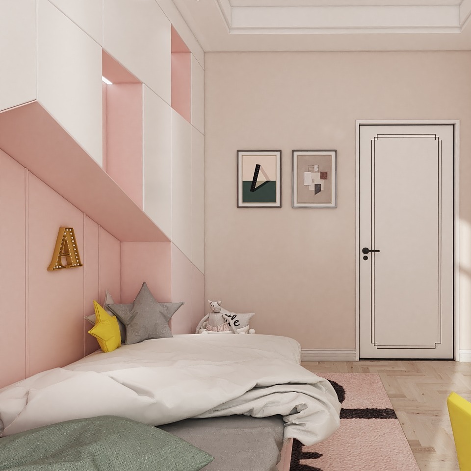 荷兰乳酪 静谧粉,给小公主的温柔儿童房