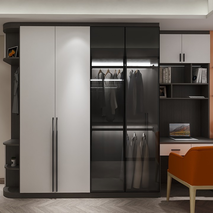 半透明的衣柜把我好看的衣服都放出来