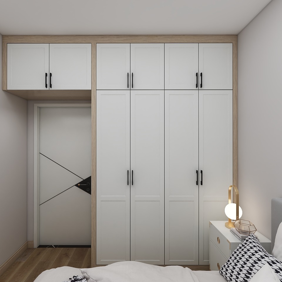 很喜欢谷仓门的风格,被我用到衣柜上了