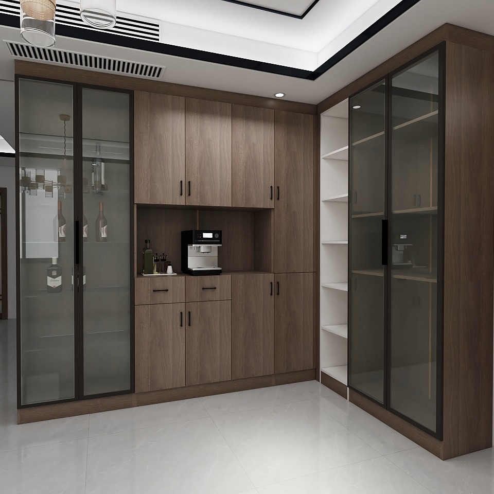 一直钟爱这种偏深色的柜子