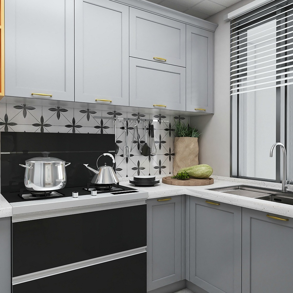 轻奢橱柜,get北欧风厨房新体验