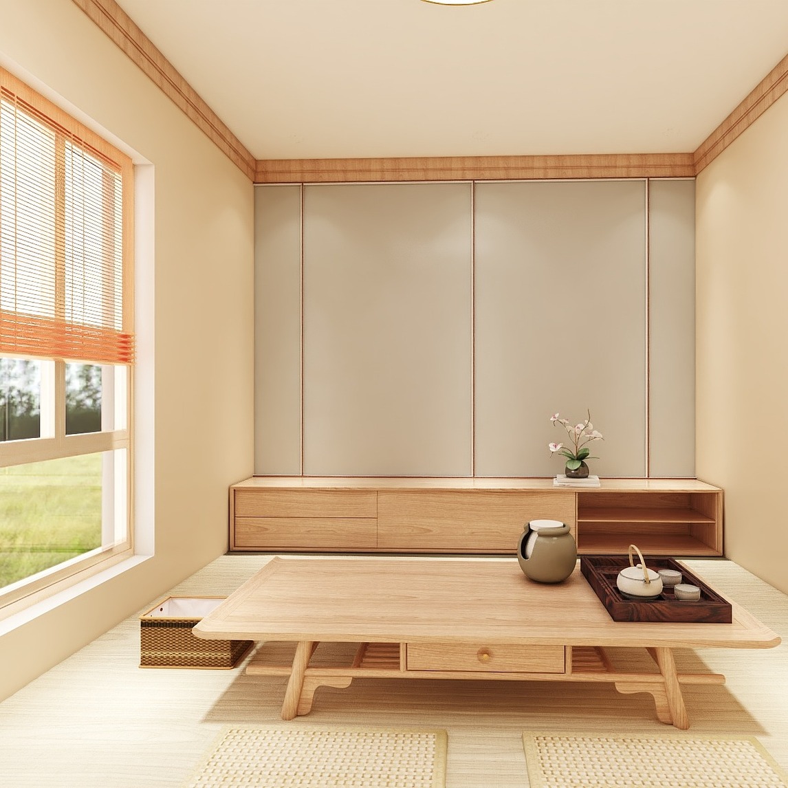 书房改日式和风茶室,偷得浮生半日闲 - 太子家居成都 新都店设计效果
