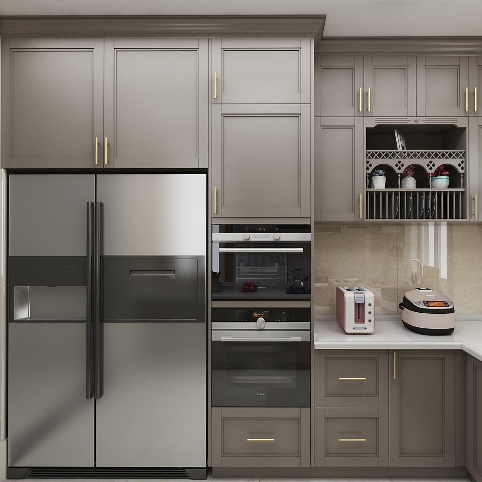 厨房电器怎么摆,定制橱柜轻松解决