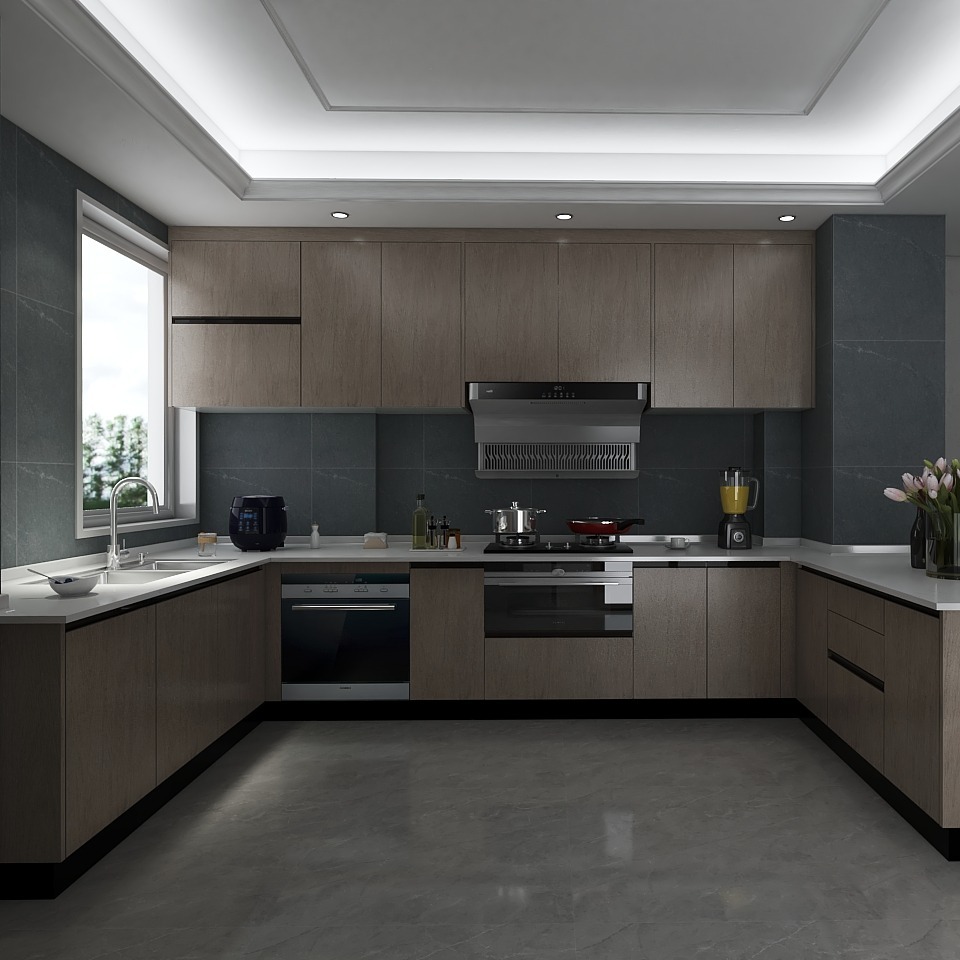 深色墙面可以这么装橱柜 - 丽博上海兴力达家居建材店设计效果图 - 每