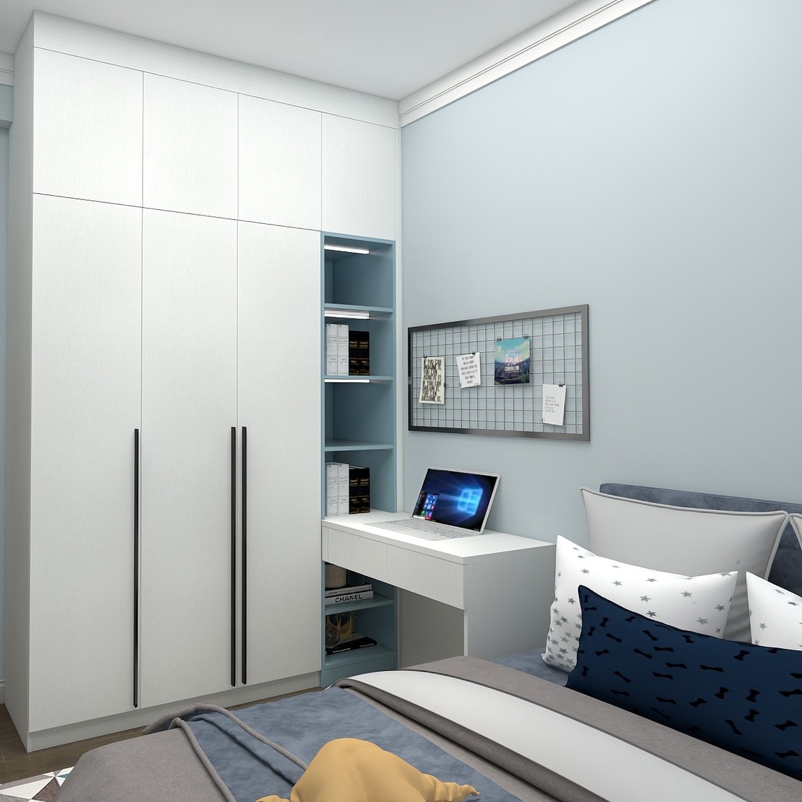 男孩子的房间,不需要太多色彩