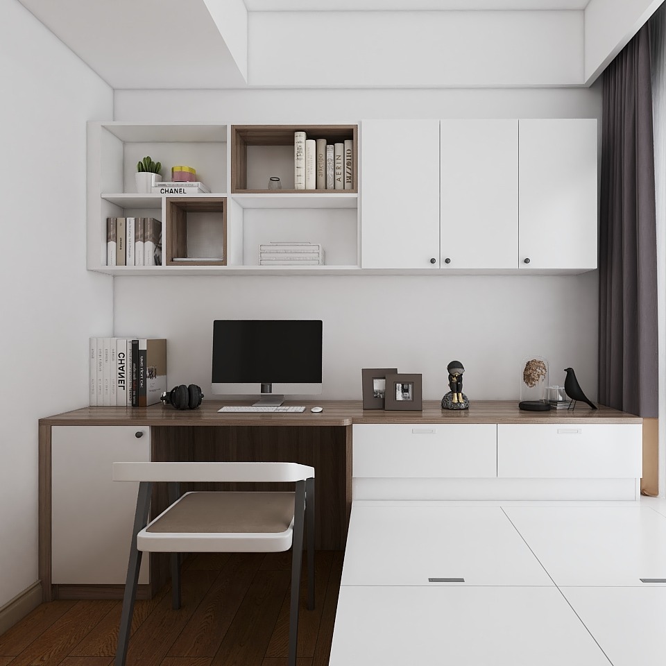 书桌柜和榻榻米搭配在一起,更实用了