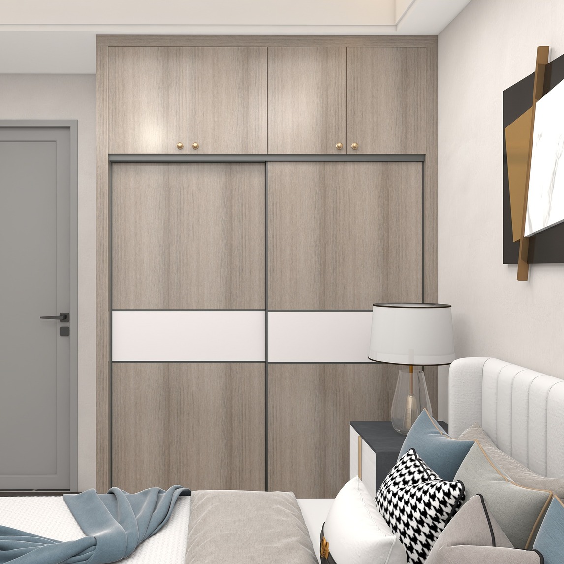 简简单单,轻享原木色衣柜 - 蒂诺一新干线店设计效果图 - 每平每屋