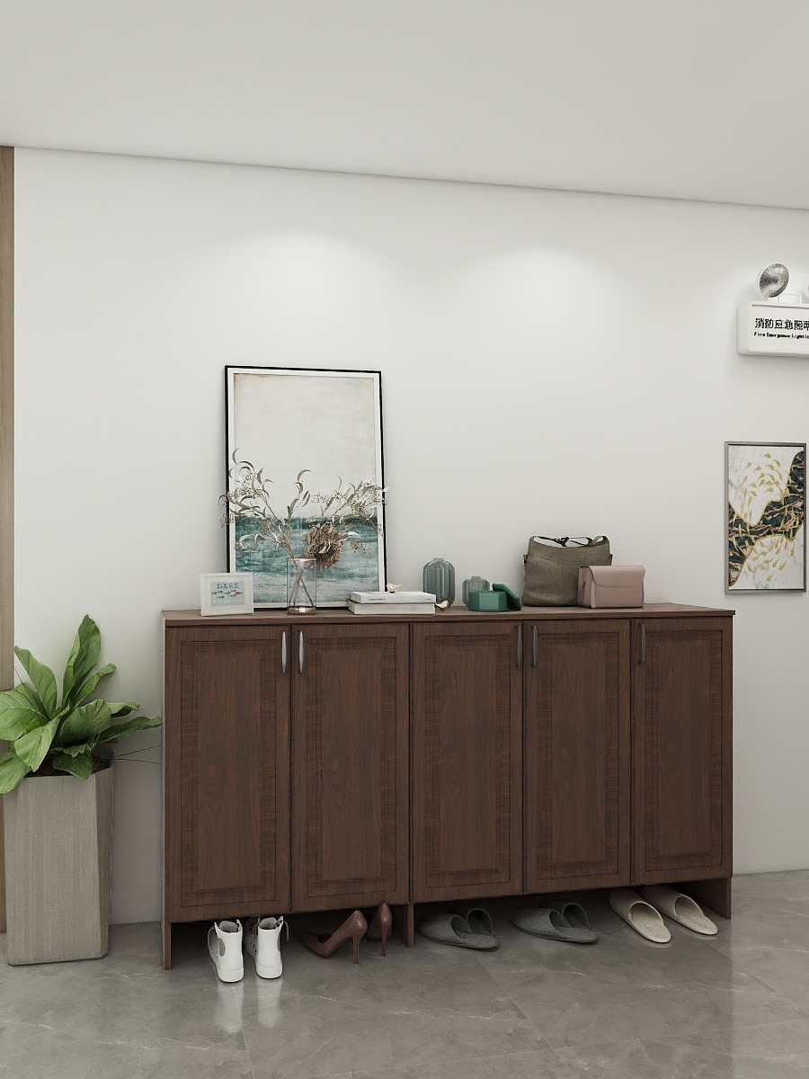 故意选了深色的鞋柜,耐脏最重要