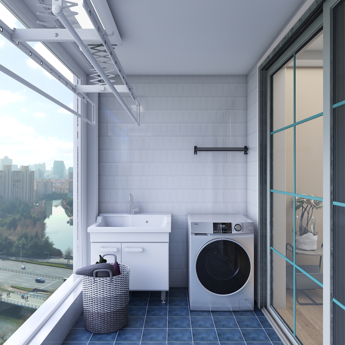 新房装修，洗衣机放哪里最合适？|洗衣机|阳台|卫生间_新浪新闻