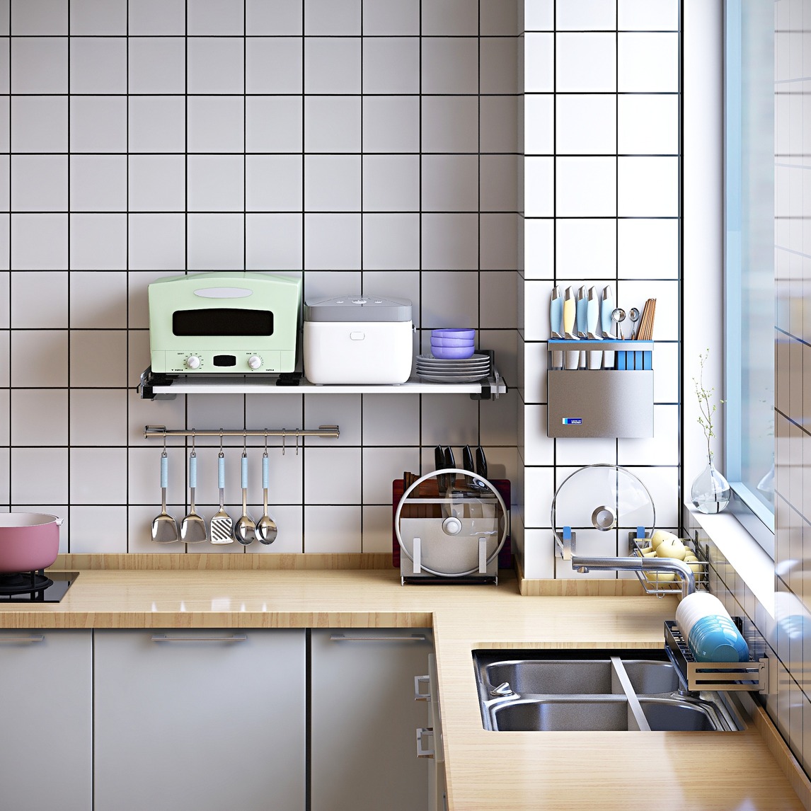 如何释放台面让厨房更加整洁厨房