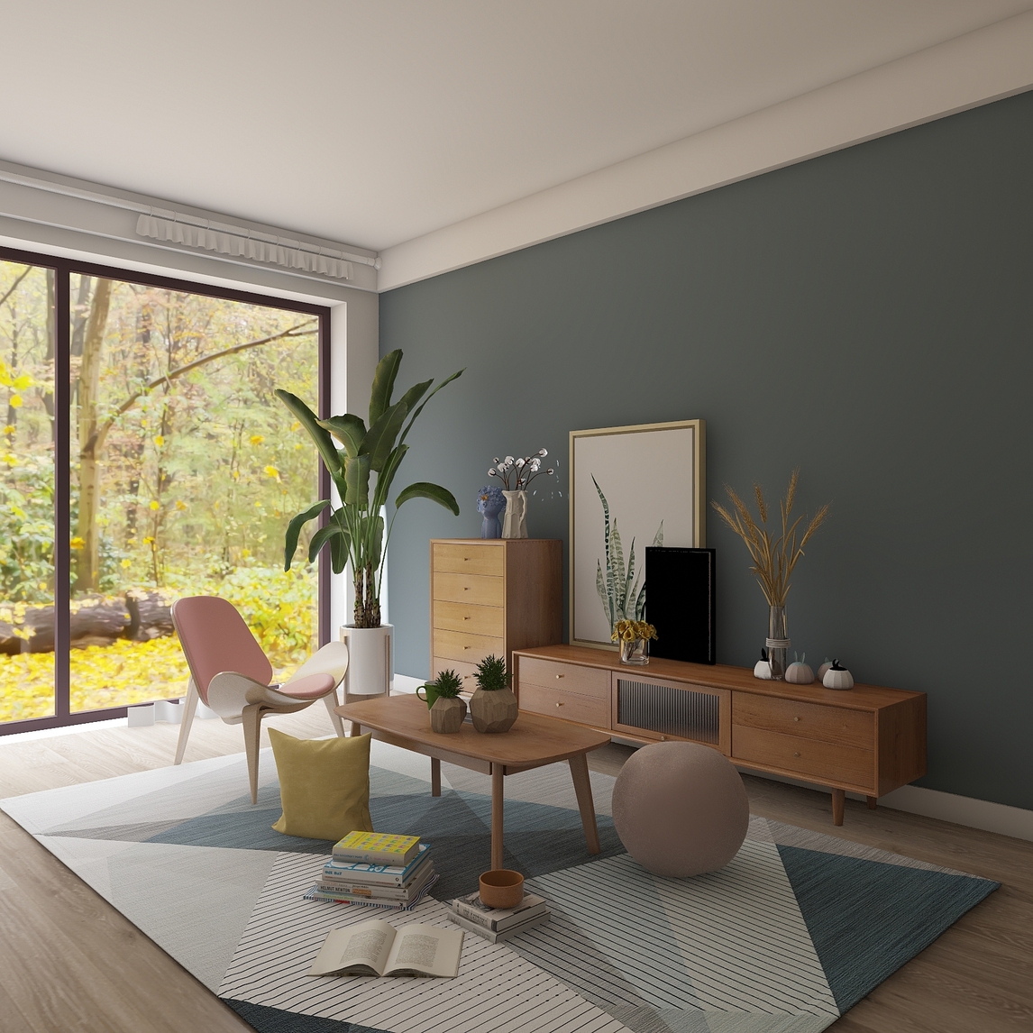 清新自然的北欧风客厅