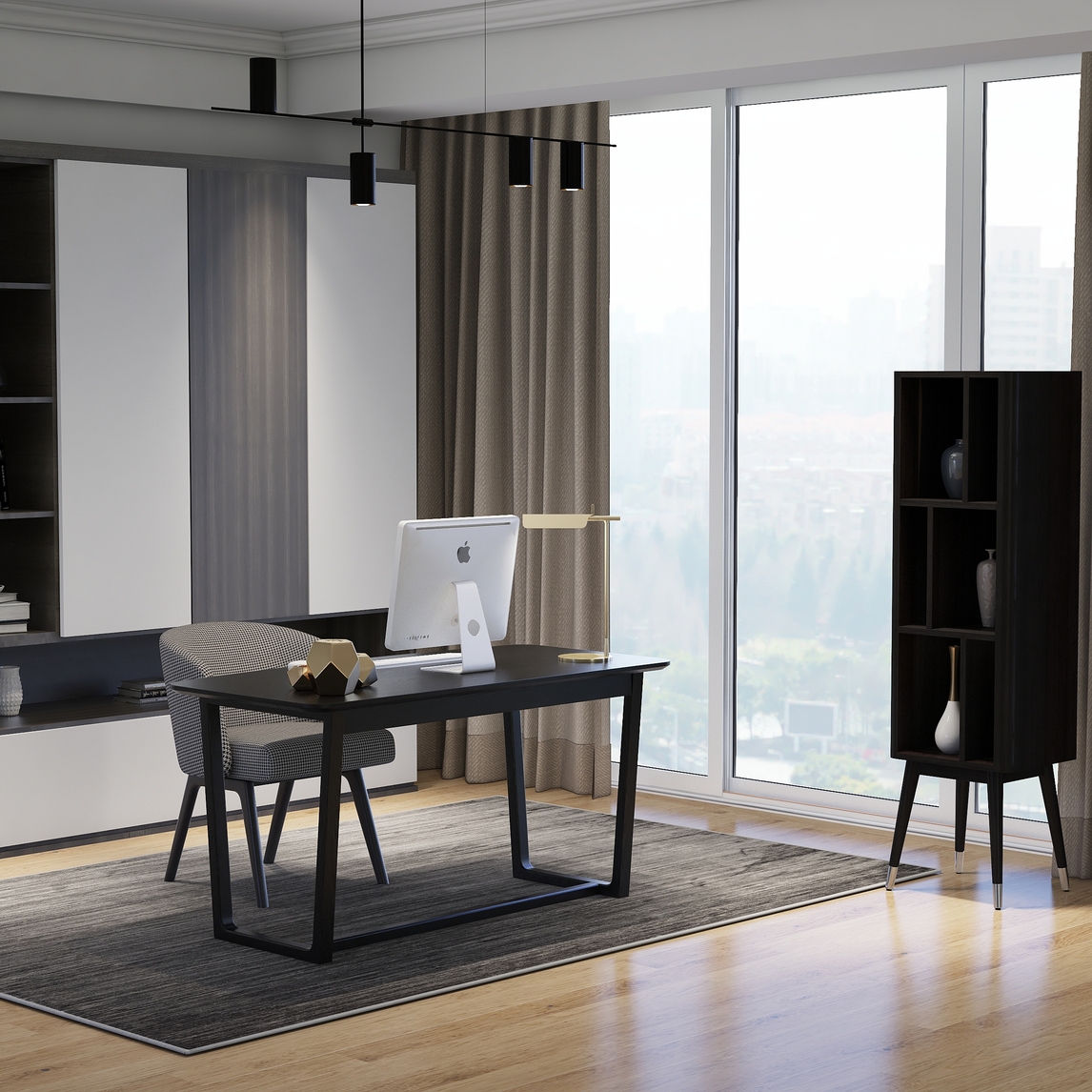 北欧极简风格书房