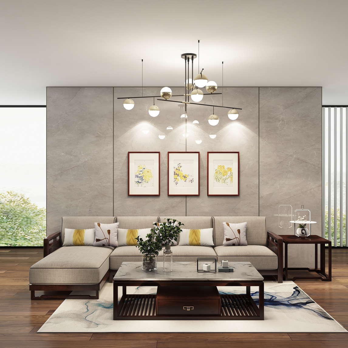 心居名家和悦新中式微场景a009