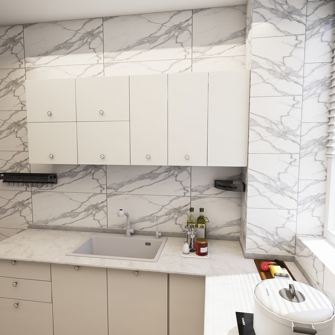 装修老师傅告诉你,厨房水槽就得这么选 - 欧乐菱品牌店设计效果图