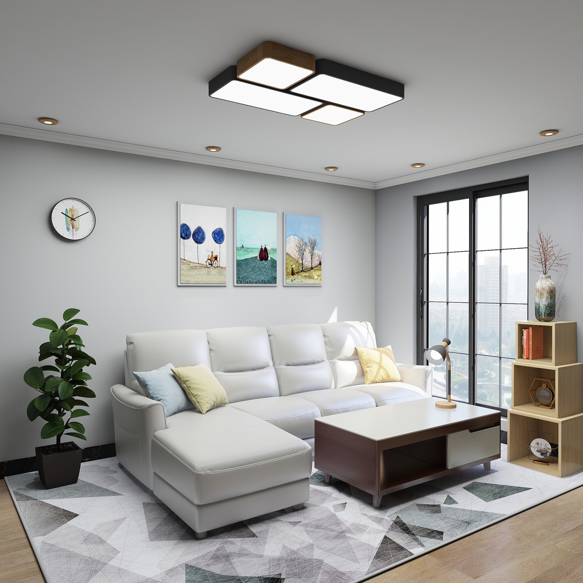 北欧简约风格灯具-客厅搭配