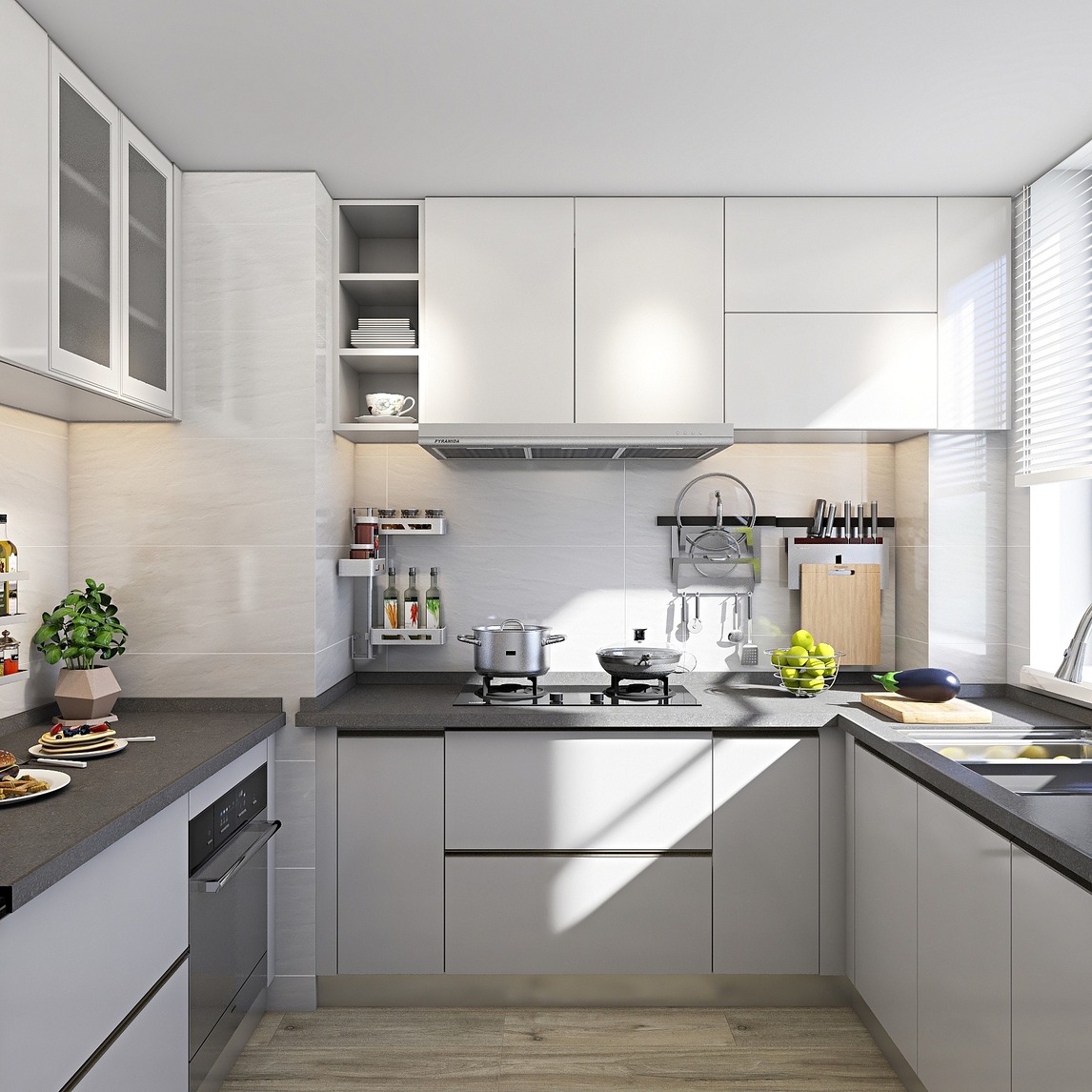 现代简约橱柜 - 美好生活践行者设计效果图 - 每平每屋·设计家