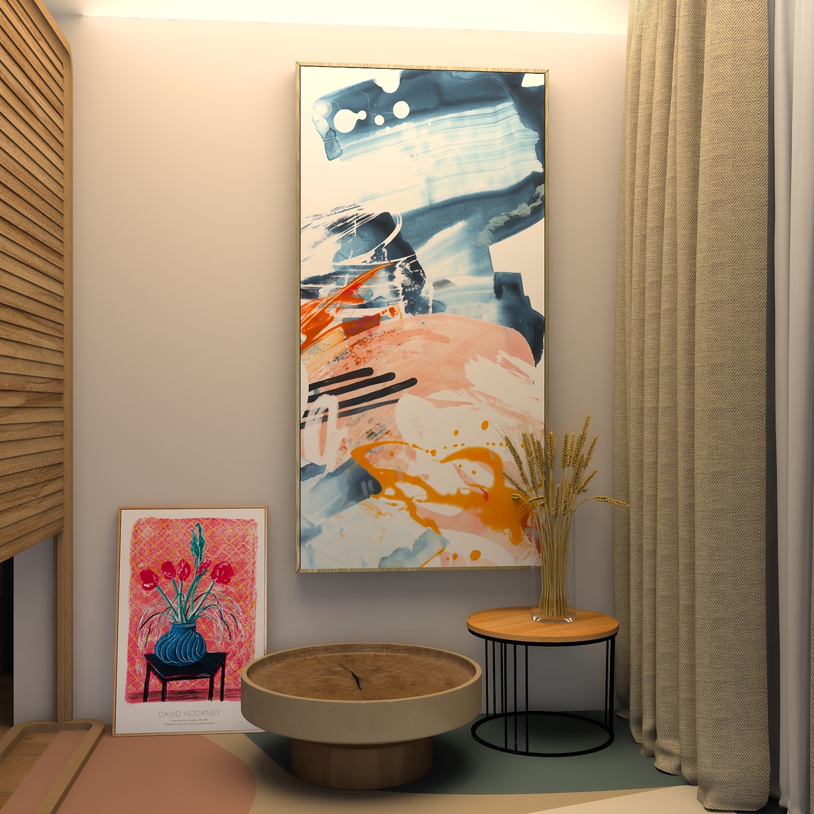 大气玄关抽象装饰画