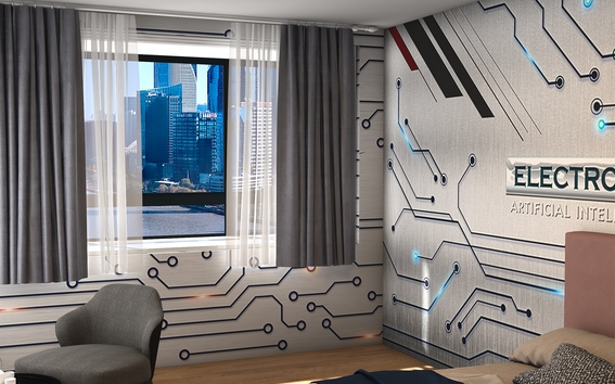 现代科技感简约卧室装修