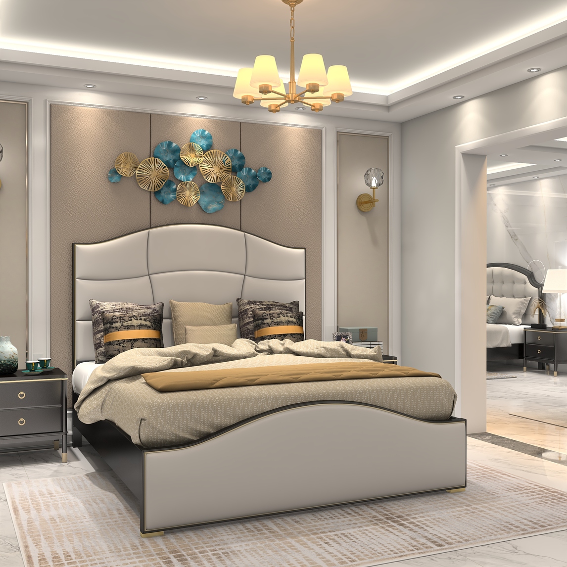 美式轻奢卧室简直美极了