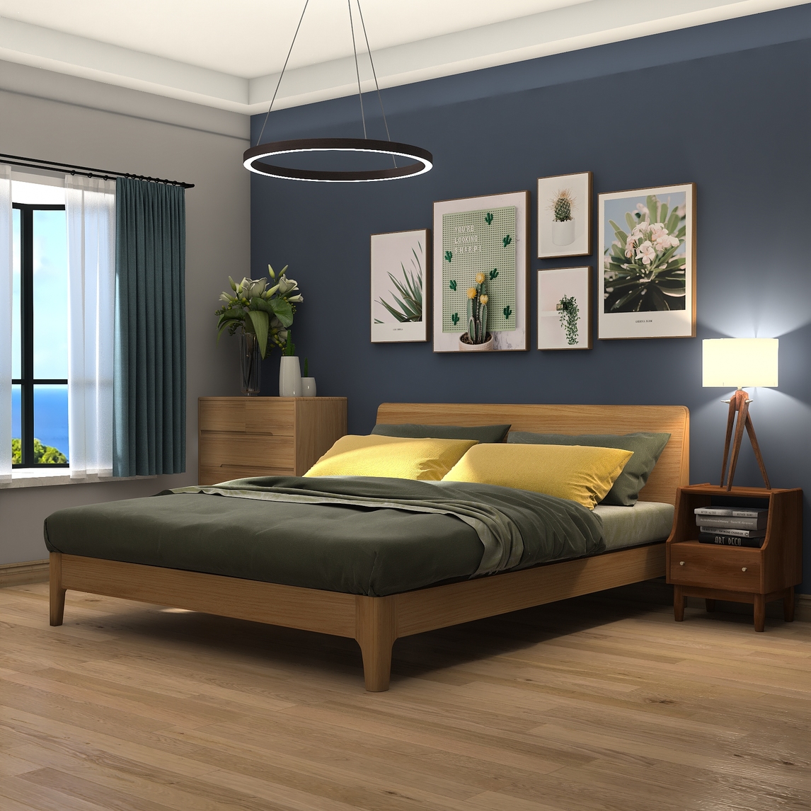 优秀作品 日系和风卧室搭配雅栈 设计师说: 日式简约的卧室,简单的