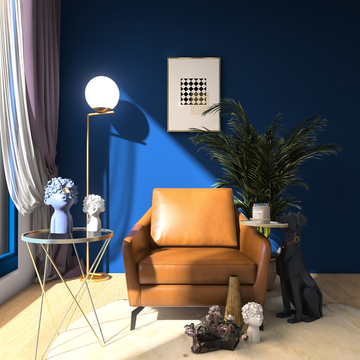 入住2020经典蓝色空间