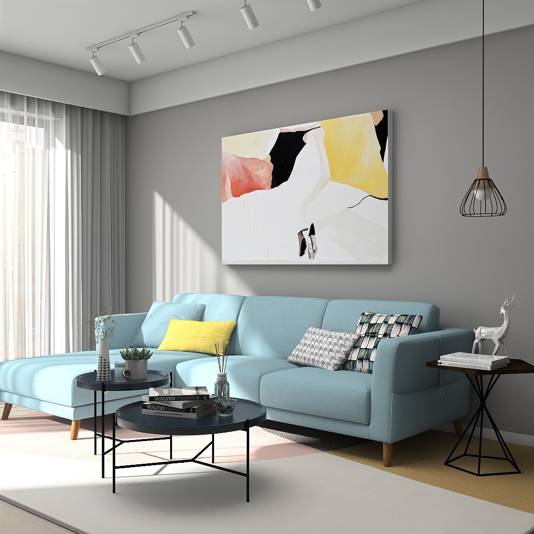 北欧简约小户型客厅软装家居搭配