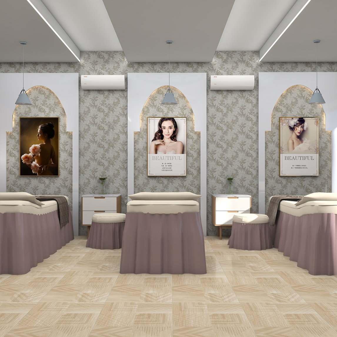 美容院墙面装饰画微整形海报挂画 - tbnick_hdvkg设计效果图 - 每平每