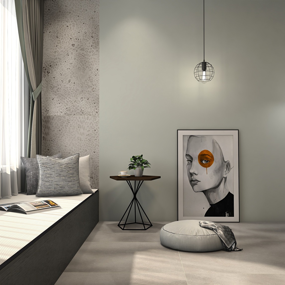 优秀作品 低明度现代风阳台sjjd5bram 设计师说: 提到阳台,都会想到