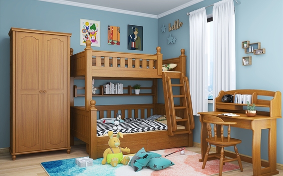 全实木上下床双层床高低床