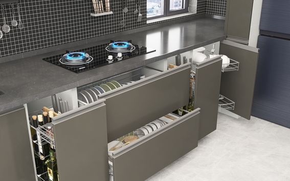 为小厨房释放从容的活动空间