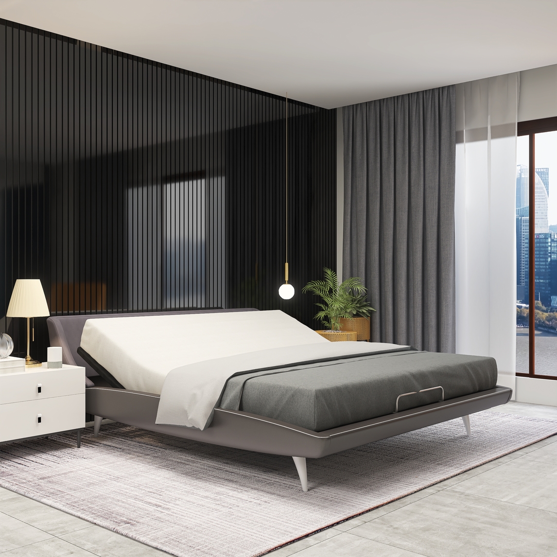 新型按摩震动智能卧室