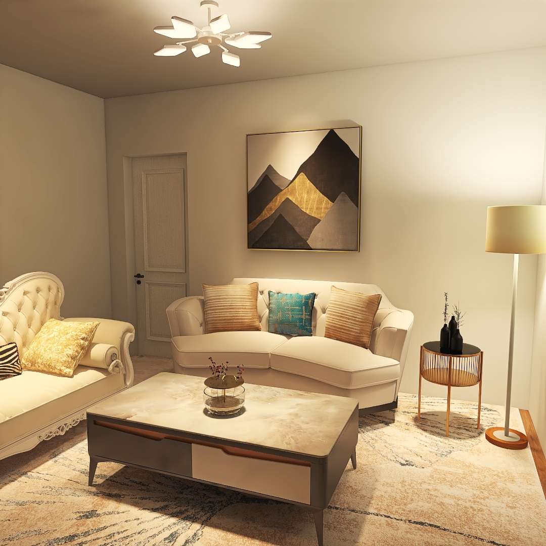 暖色调让客厅更显温度感