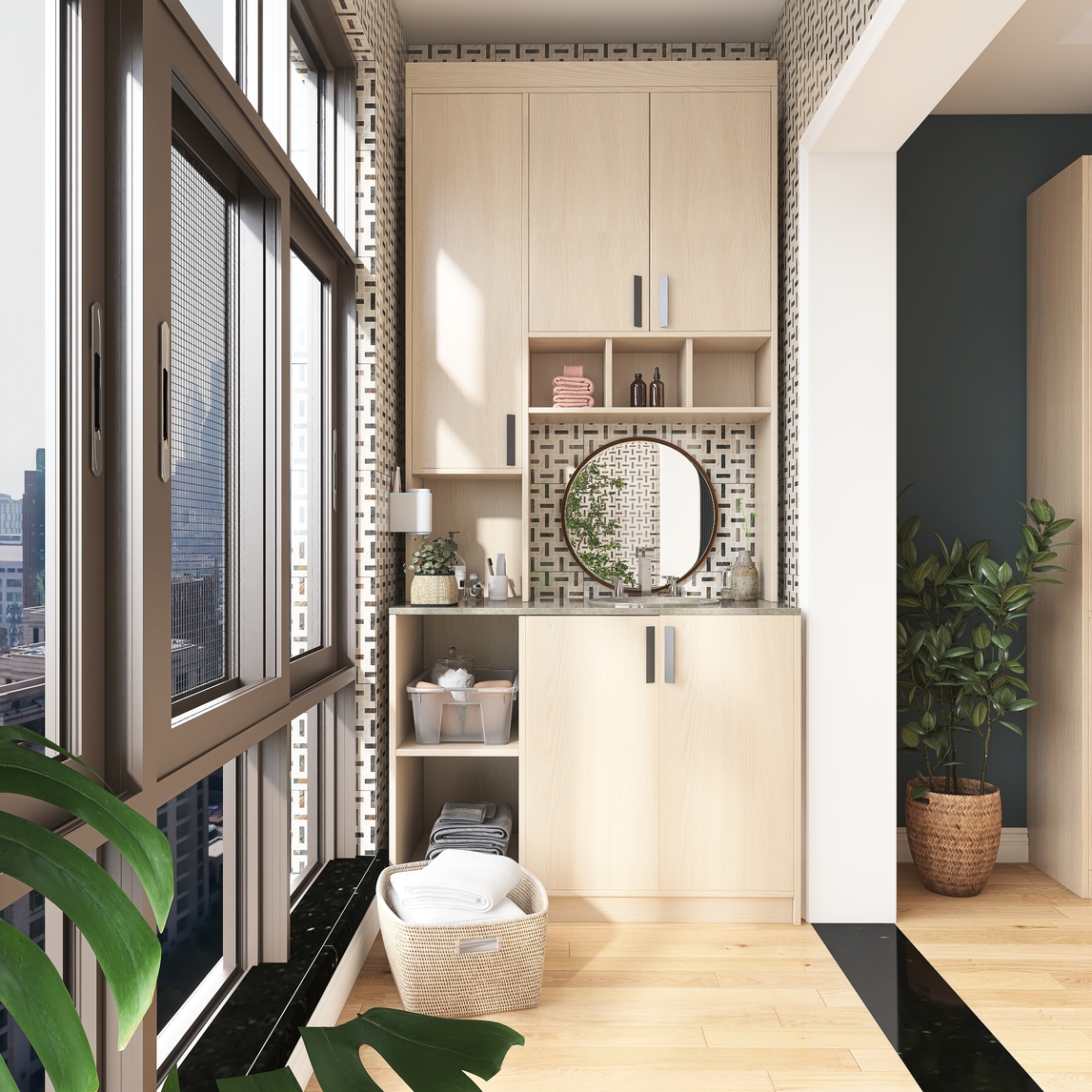 北欧简约休闲阳台