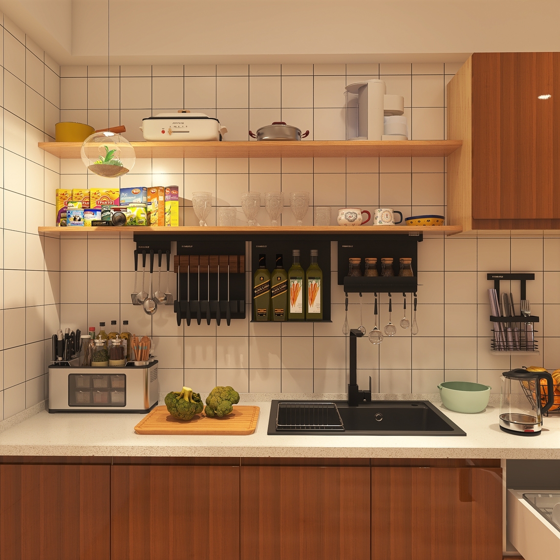 厨房这样收纳,做饭更整洁 - 优躺设计设计效果图 - 每平每屋·设计家